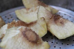 photo of boiled breadfruit. concept photo of Indonesian food.