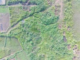 aéreo ver de tierra cartografía por desarmado aéreo vehículo en bogor, Indonesia. foto