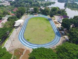 aéreo ver de alun-alun cirimekar foto