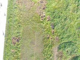 aerial view of land mapping by unmaned aerial vehicle in Bogor, Indonesia. photo