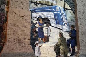 philadelphia, usa - 23 de mayo de 2018 - legado de murales de la ciudad foto