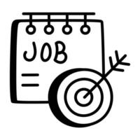 Trendy Job Hunting vector