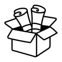 Trendy Document Box vector