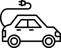 Electric Car vector icon