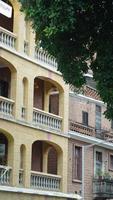 The old buildings located in the old road of the Guangzhou city in China photo