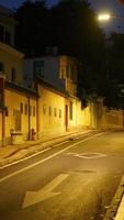 The old buildings located in the old road of the Guangzhou city in China photo