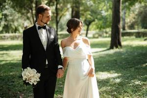 the first meeting of the bride and groom photo