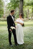 the first meeting of the bride and groom photo