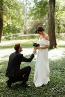 the first meeting of the bride and groom photo