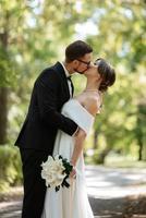 the first meeting of the bride and groom photo