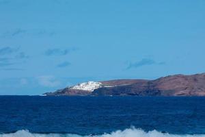 costa de agaete en el isla de gran canaria en el atlántico océano. foto