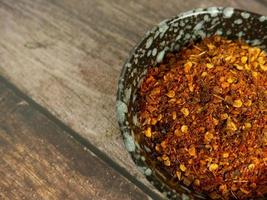 cayenne pepper for food or cooking concept photo