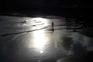 Relaxing stroll on the beach photo