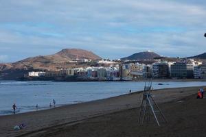 Las Canteras Beach in Las Palmas de Gran Canaria, Spain photo