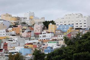 Working class neighbourhood in the city of Las Palmas de Garn Canarias photo