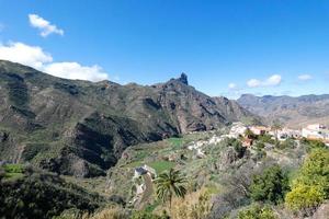 Mountainous centre of the island of Gran Canaria in the Atlantic Ocean photo