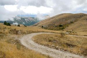 Scenic mountain landscape photo