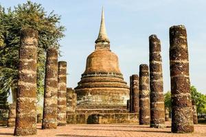 Ancient Buddhist temple in Asia photo