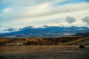 Scenic mountain landscape photo