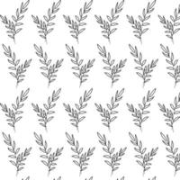 Pattern branches with leaves. For fabrics, background , wall paper, wrapping, poster or banner. Vector illustration