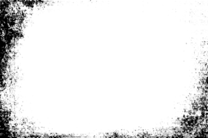 grunge gräns textur bakgrund. abstrakt ram täcka över. png grafisk illustration med transparent bakgrund.