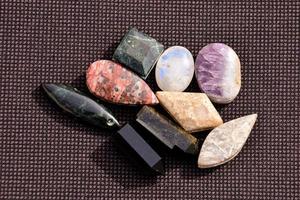 Assorted colorful gemstones photo
