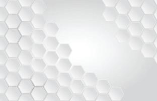 Hexagon Background, Minimalistic Grey Abstract Geometric Pattern vector