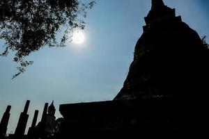 Ancient Buddhist temple in Asia photo