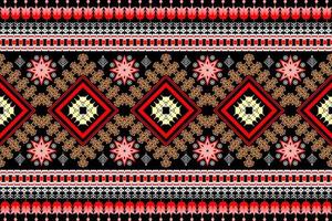 Geometric ethnic oriental traditional art pattern.Figure tribal embroidery style.Design for ethnic background,wallpaper,clothing,wrapping,fabric,element,sarong,vector illustration vector