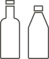 Bottles vector icon. Simple element illustration from map and navigation concept. Bottles vector icon. Real estate concept vector illustration.