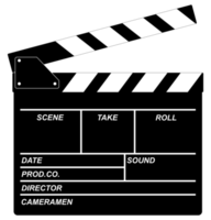 battacchio tavola per cinematografia concetto, film o film. formato png