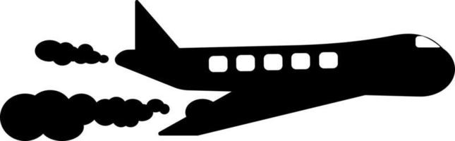 Plane, harmful wastes, gas icon can be used for web, mobile and infographic. Vector icon on white background