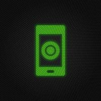 Mobile, record new technology vector icon. New mobile technology traffic light style vector illustration on white background