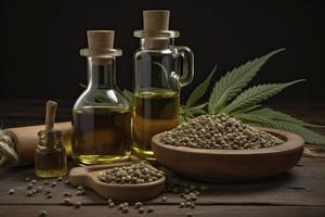 cáñamo petróleo - médico marijuana productos - cbd y picadillo petróleo - alternativa medicina foto