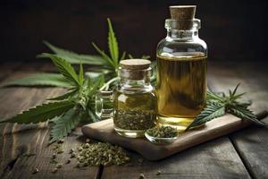 cáñamo petróleo - médico marijuana productos - cbd y picadillo petróleo - alternativa medicina foto