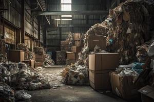 waste plastic bottles and other types of plastic waste at the Thilafushi waste disposal site photo