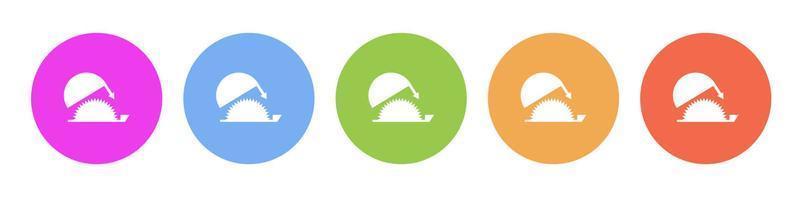 Multi colored flat icons on round backgrounds. guard, protection multicolor circle vector icon on white background