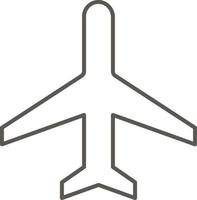 Plane vector icon. Simple element illustration from map and navigation concept. Plane vector icon. Real estate concept vector illustration.