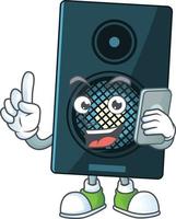 Cartoon character of sound system vector