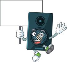 Cartoon character of sound system vector