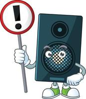 Cartoon character of sound system vector