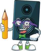 Cartoon character of sound system vector