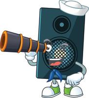 Cartoon character of sound system vector