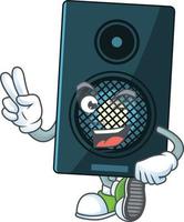 Cartoon character of sound system vector