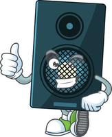 Cartoon character of sound system vector