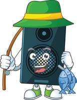 Cartoon character of sound system vector