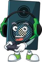 Cartoon character of sound system vector