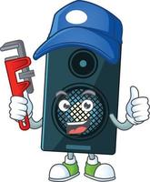 Cartoon character of sound system vector