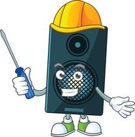 Cartoon character of sound system vector