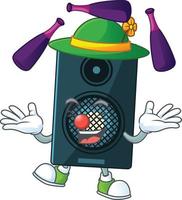 Cartoon character of sound system vector